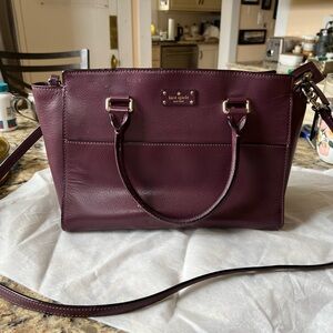 Kate Spade Plum Leather Handbag